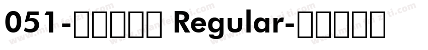 051-上首酷方体 Regular字体转换